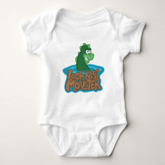 Loch Ness Monster Cartoon Baby Bodysuit