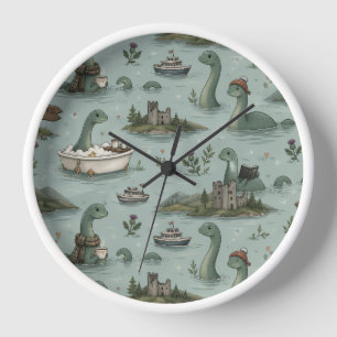 Loch Ness Monster  Clock