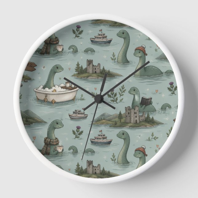 Loch Ness Monster  Clock (Front)