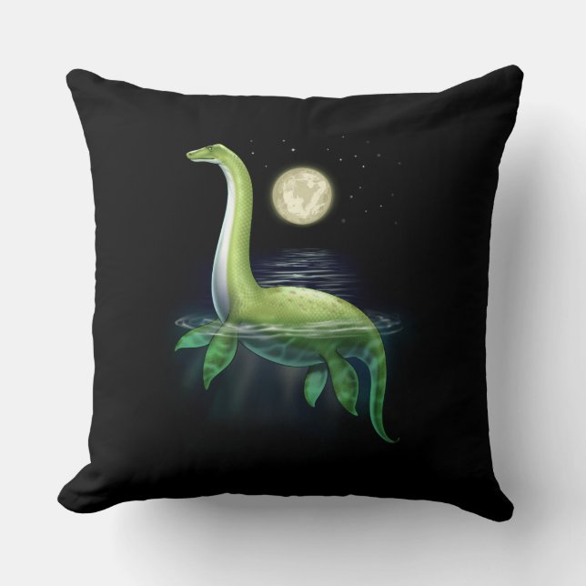 Loch Ness Monster Cushion (Front)