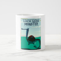 Loch Ness Monster funny travel poster