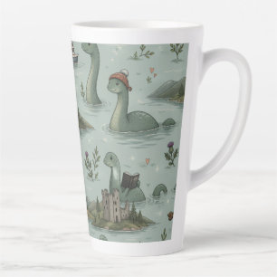 Loch Ness Monster  Latte Mug