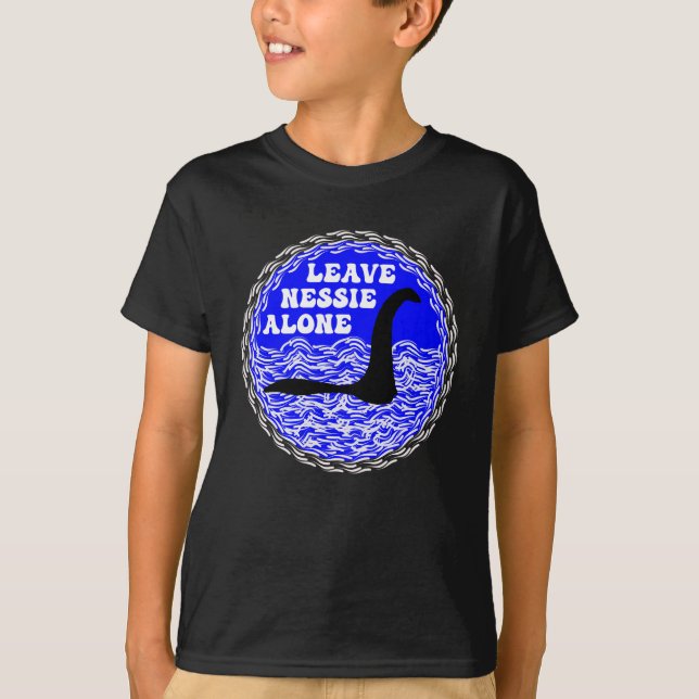 LOCH NESS MONSTER-Leave Nessie Alone T-Shirt (Front)
