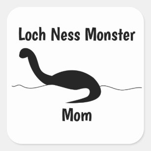 Loch Ness Monster Mum Funny Personalise Square Sticker