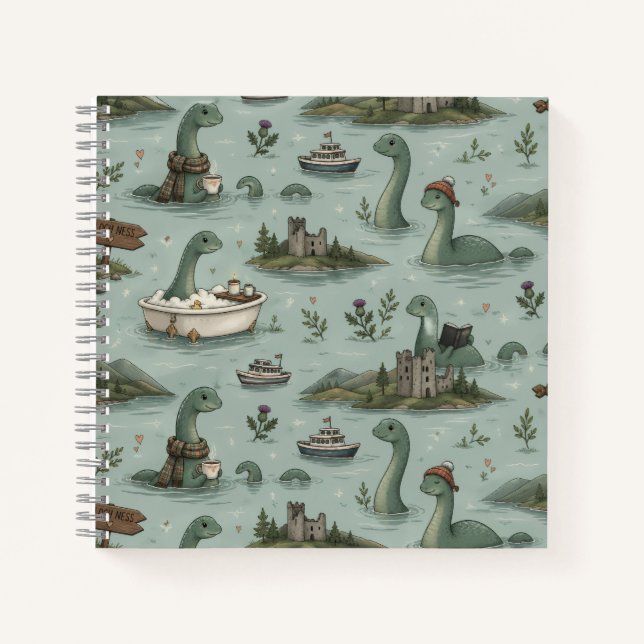 Loch Ness Monster  Notebook (Front)