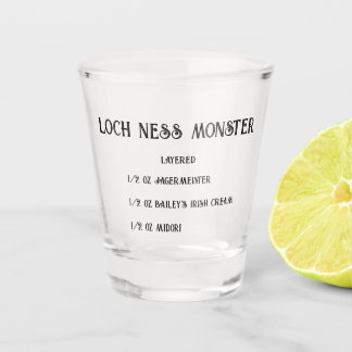 Loch ness monster novelty shot glass