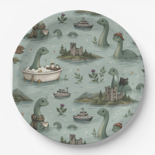Loch Ness Monster  Paper Plate