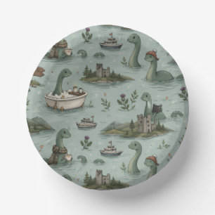 Loch Ness Monster  Paper Plate