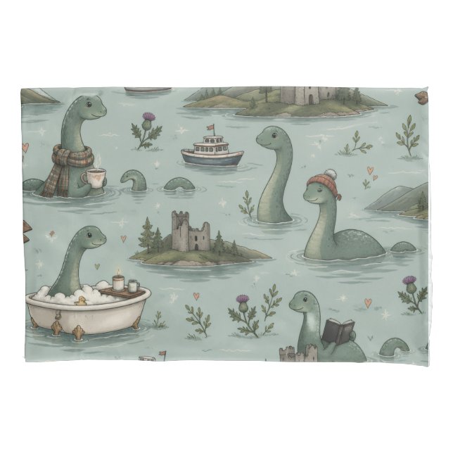 Loch Ness Monster  Pillowcase (Front)