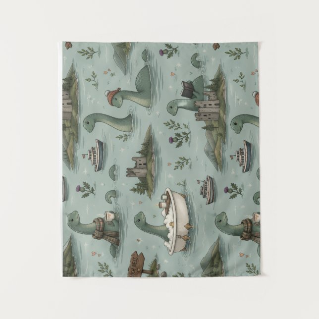 Loch Ness Monster  Tapestry (Front)