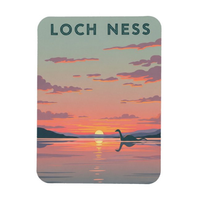 Loch Ness Nessie Travel Magnet (Vertical)