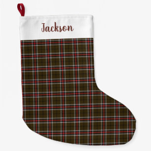 Loch Ness Scottish District Fashion Tartan Plaid Large Christmas Stocking