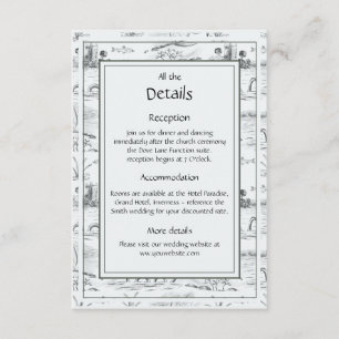Loch ness toile enclosure card