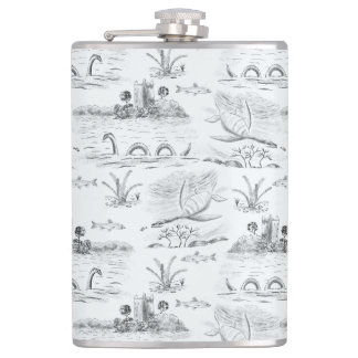 Loch ness toile hip flask
