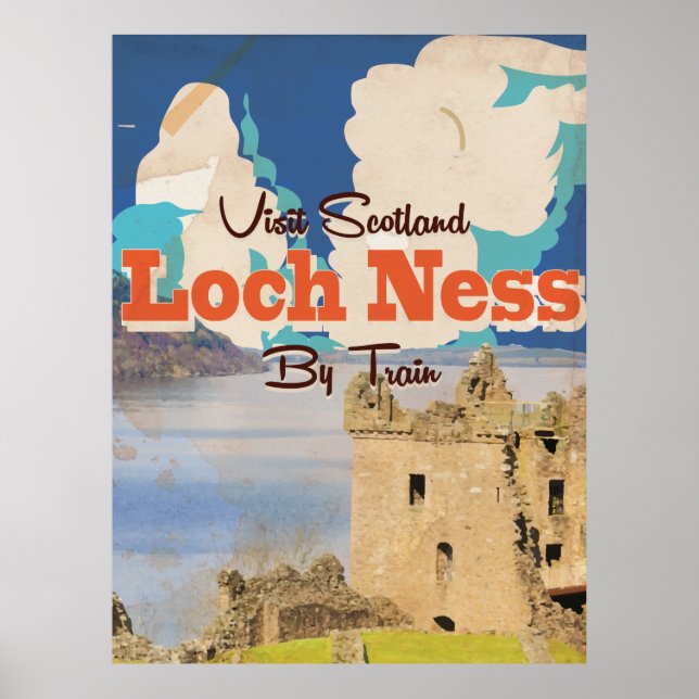 Loch Ness Vintage Travel poster (Front)