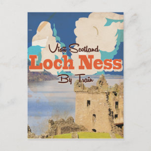 Loch Ness Vintage Travel poster Postcard