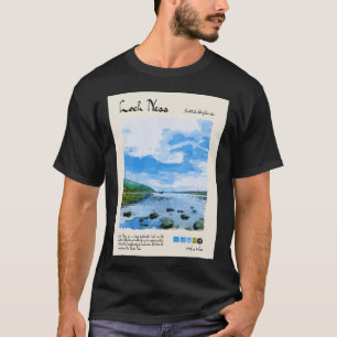 Loch Ness Vintage Watercolour Travel T-Shirt