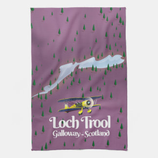loch trool , galloway, scotland Travel map Tea Towel