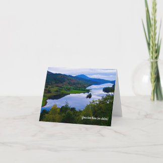 Loch Tummel from Queen's View Greeting card