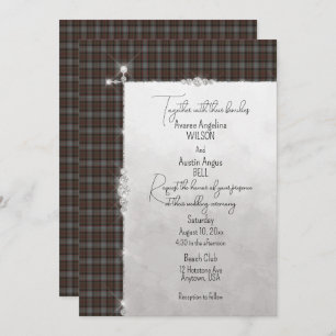 Lochaber Scottish Tartan Wedding Invitation