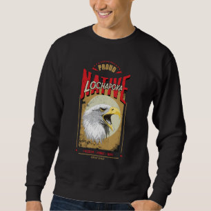 Lochapoka Native American Eagle Spirit Vintage Hon Sweatshirt