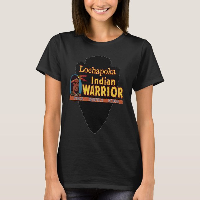 Lochapoka Native American Indian Warrior Proud Hon T-Shirt (Front)