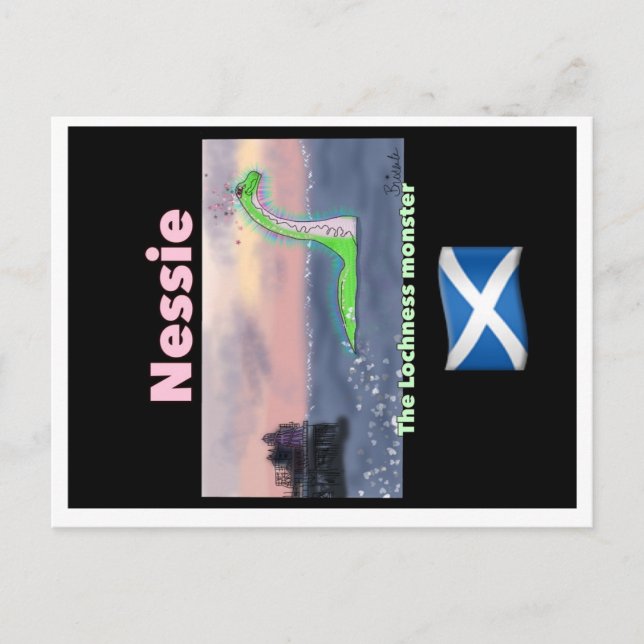 Lochness monster postcard (Front)