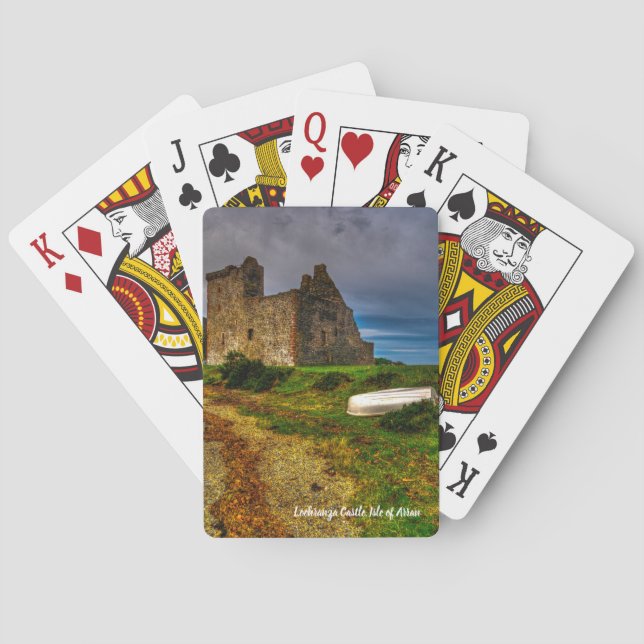 Lochranza Castle, Isle of Arran, Scotland Playing Cards (Back)