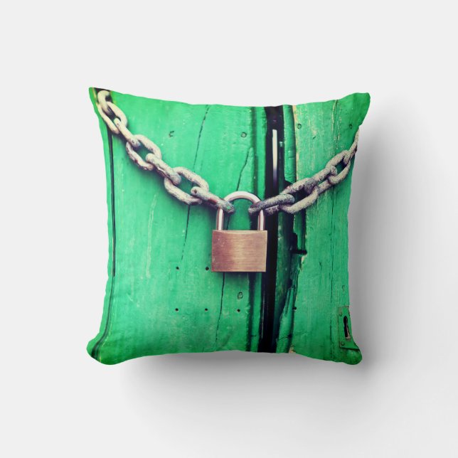 Lock and Chain Pillow (Front)