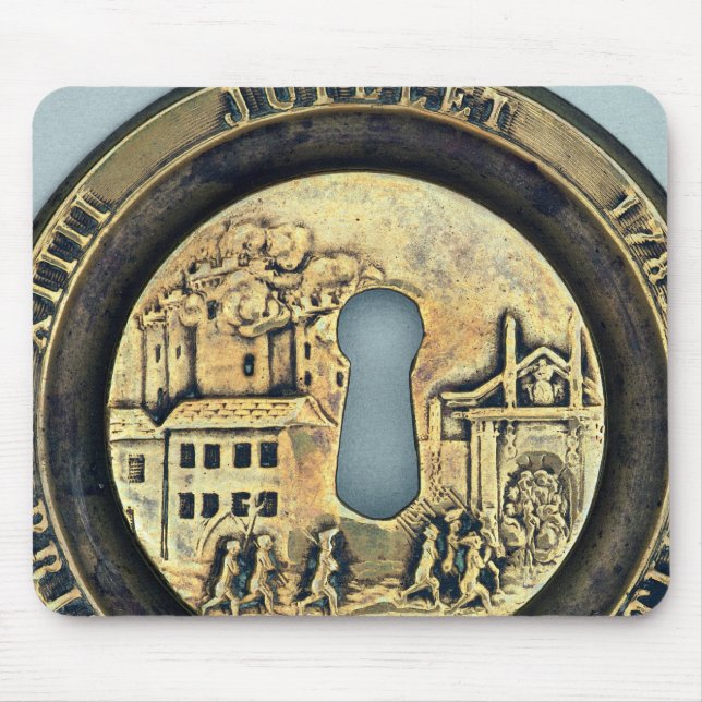 Lock depicting the Siege of the Bastille Mouse Mat (Front)