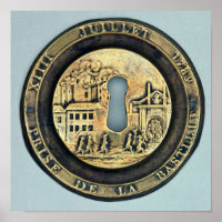 Lock depicting the Siege of the Bastille