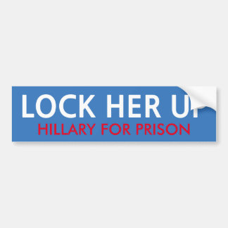 LOCK HER UP Bumper Sticker