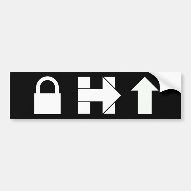 Lock Her Up Bumper Sticker (Front)