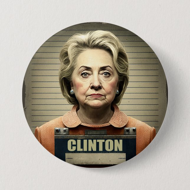 Lock Her Up! - Hillary Clinton  7.5 Cm Round Badge (Front)