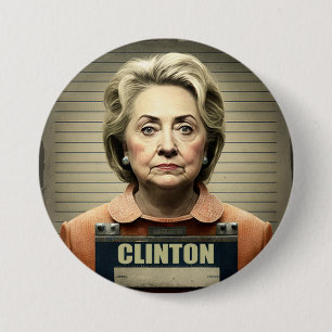 Lock Her Up! - Hillary Clinton  7.5 Cm Round Badge