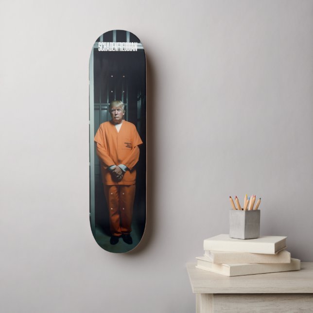Lock Him Up 8" Deck Skateboard (Wall Art)