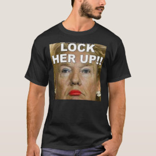 Lock Him Up Lock Her Up (Trump) Sticker T-Shirt