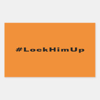 Lock him up #LockHimUp orange black minimalist