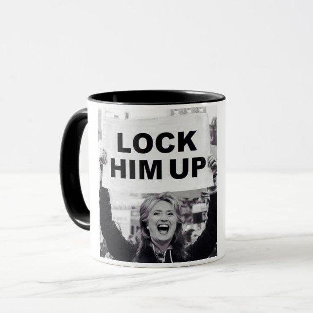 LOCK HIM UP!  MUG (Front Left)