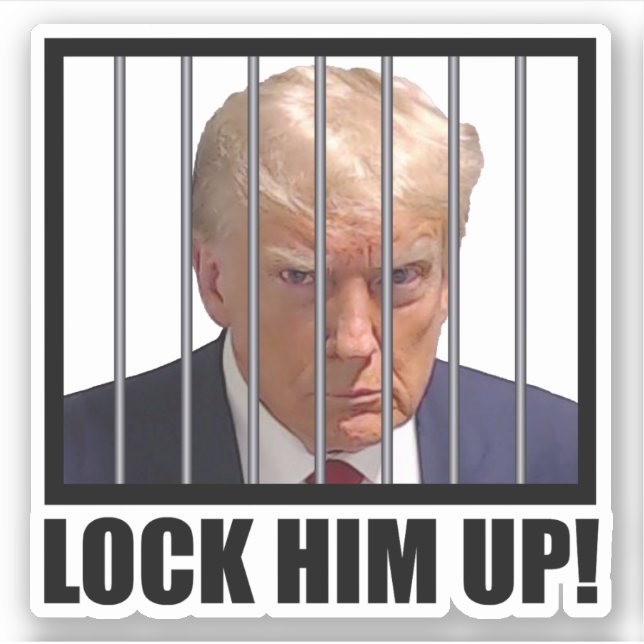 Lock Him Up! Trump Mugshot (Front)