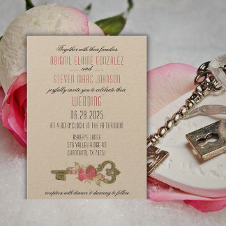 Lock & Key Wedding Suite Formal Invitation