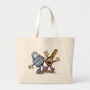 Lock n Key Large Tote Bag