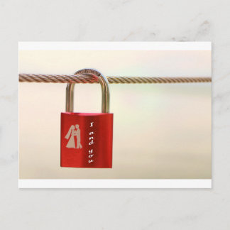 Lock of love postcard