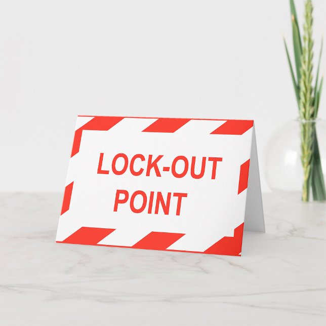 Lock Out Point Safety Sign Card (Creator Uploaded)