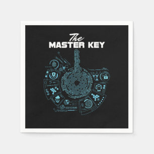 Lock Picker Locksmithing Locksport Gift The Master Napkin