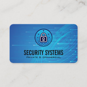 Lock Security AI Technology Business Card