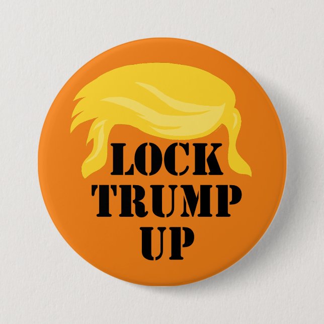 Lock Trump Up 7.5 Cm Round Badge (Front)