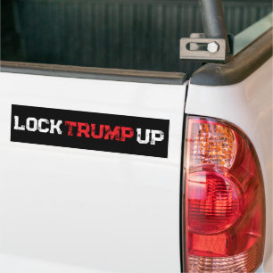 Lock Trump Up Political Bumper Sticker