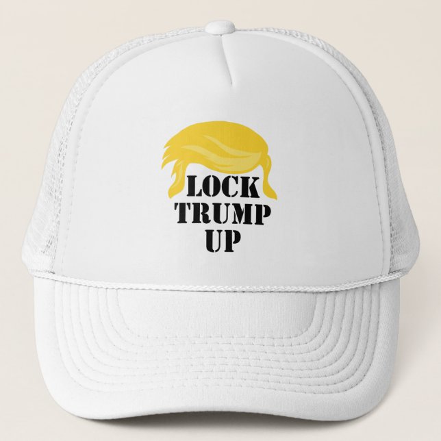 Lock Trump Up Trucker Hat (Front)