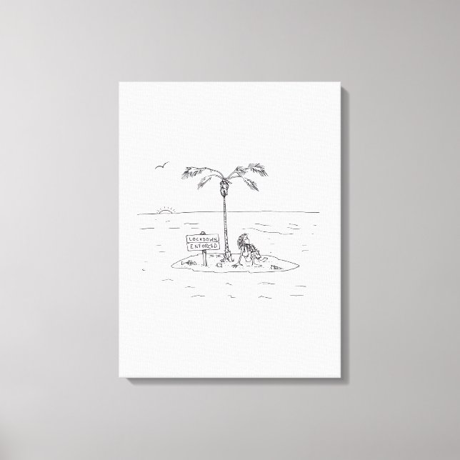 Lockdown Enforced canvas print (Front)